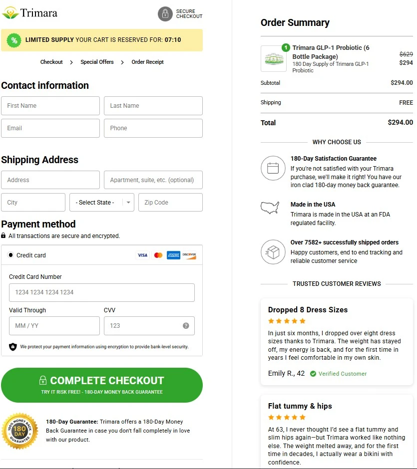 Secure Checkout Form